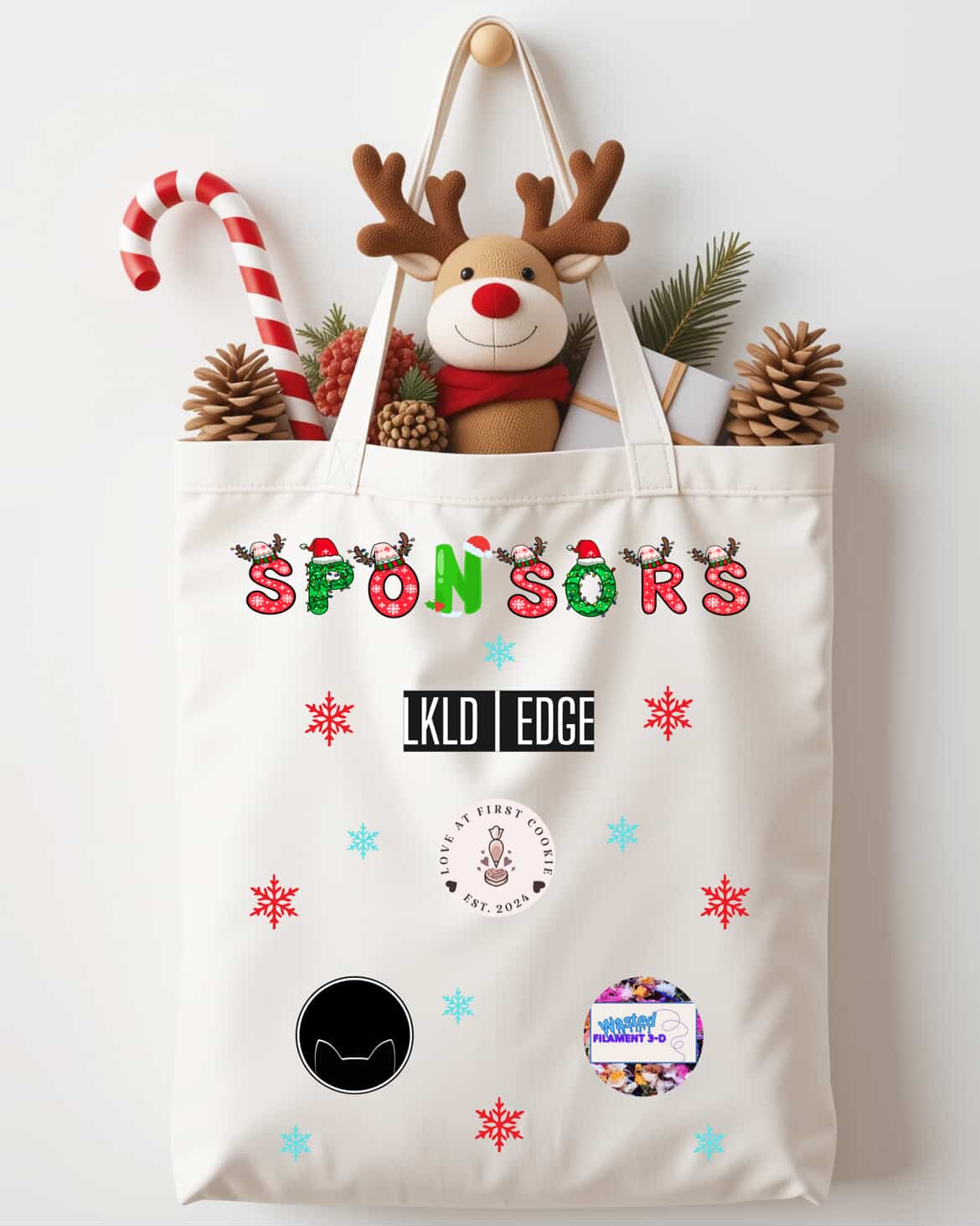 A Sandy Claws Christmas Market Tote Bag