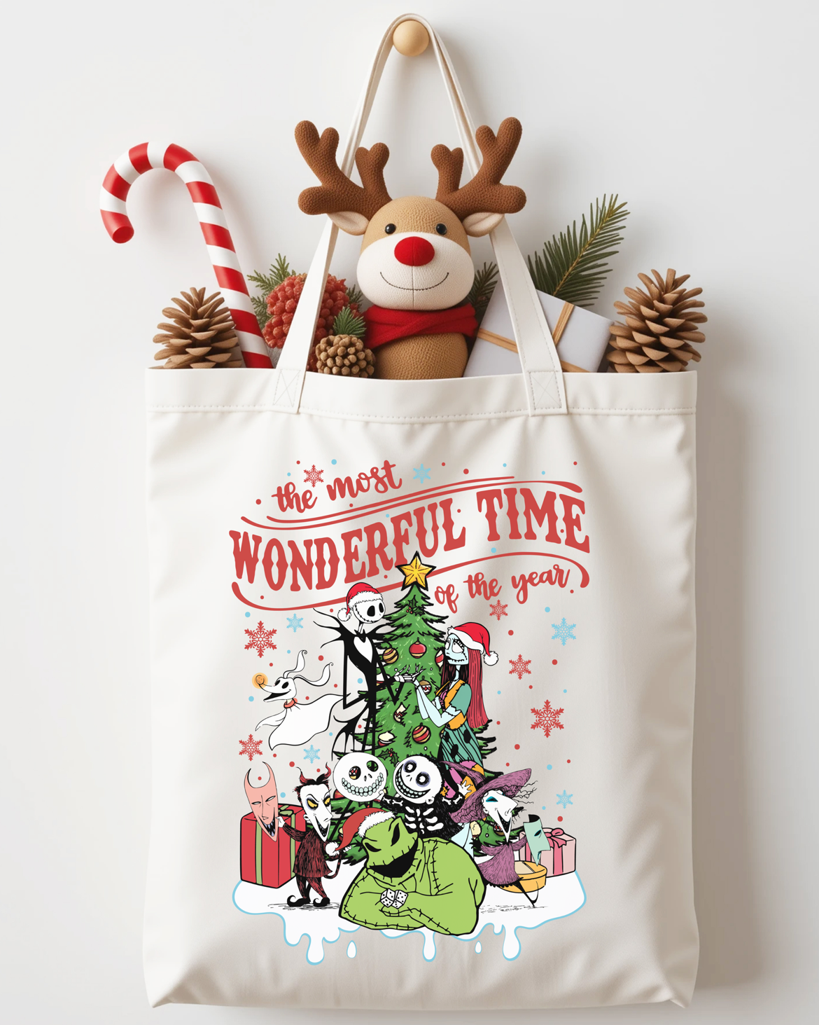 A Sandy Claws Christmas Market Tote Bag