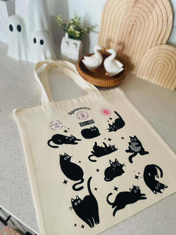 Kitty Cat Lounge Tote Bag